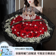 那些花兒鮮花速遞紅玫瑰花束表白送女友老婆媽媽生日禮物求婚全國同城配送 52朵紅玫瑰花束-滿天星款