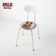 無(wú)印良品（MUJI）  使用了木棉的 動(dòng)物坐墊 椅墊 座墊 墨西哥兔4A 直徑34cm