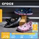 crocs卡駱馳洞洞鞋貝雅卡駱班輕便耐磨一腳蹬休閑鞋|205089 黑色/白色-066 41 /42(260mm)
