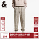 杰克·瓊斯（JACK&JONES）25年男裝束腳休閑運動(dòng)褲男純棉衛褲寬松潮流滿(mǎn)印褲子秋季款男褲子 E11卡其色 33 180