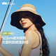 蕉下（beneunder）遮陽(yáng)帽防曬帽女大帽檐漁夫帽子男登山帽太陽(yáng)帽防風(fēng)四季通用 棕