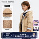 Teenie Weenie Kids小熊童裝春秋款男女童休閑連帽立領(lǐng)三防棉服外套 米色 120cm