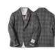 玩累了的孩子·Harris Tweed 哈里斯粗花呢平駁領(lǐng)羊毛正裝便裝西服男上衣 HB314F6 L-50