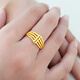千影珠寶黃金戒指9999足金女士真金指環(huán)心形結(jié)婚首飾年輕人送女友按克 重約4.13-4.4g(含工費20)