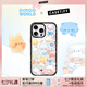 CASETIFY DIMOO WORLD x CASETiFY聯(lián)名 DIMOO和小伙伴們 適用于iPhone16/15/14 Plus/Pro/Max防摔手機殼 透明黑框 iPhone 16 Pro 