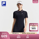 FILA 斐樂(lè )官方女子連衣裙2025夏新款網(wǎng)球運動(dòng)簡(jiǎn)約基礎翻領(lǐng)連身裙 RD寶藍-NV S 160/80A/S