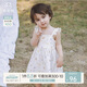 乖奇熊女寶寶純棉吊帶連衣裙夏季薄款嬰幼兒可愛公主裙飛袖小裙子