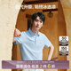 九牧王男裝POLO領(lǐng)短袖T恤夏季【冰藻泥】科技涼感親膚透氣短袖polo衫男