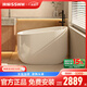 浪鯨（SSWW）深泡浴缸小戶型家用迷你可移動(dòng)座板亞克力獨(dú)立式日式坐式人體工學(xué) 7270-1300x620x800
