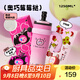 BABLOV保溫杯女士大容量 學(xué)生陶瓷覆膜內膽茶水分離吸管水杯教師節禮物