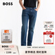 BOSS博斯【七夕節(jié)禮物】男士2025夏季新款Maine 藍(lán)色柔軟丹寧牛仔褲 417-深藍(lán)色 L （3432）