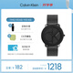 凱文克萊（Calvin Klein）官方正品CK手表標(biāo)志logo情侶款石英表送男友黑色25200028七夕禮物
