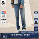 杰克·瓊斯（JACK&JONES）男裝四季恒溫彈力柔軟舒適903直筒牛仔褲男潮流百搭褲子品牌男褲 086中藍(lán)牛仔 32 175 W32/L32