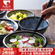 陶趣居日本進(jìn)口青海波釉下彩米飯碗面碗日式和風(fēng)陶瓷餐具湯碗家用日料 加大厚缽23.5cm