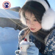 TUTORGOOSE可愛(ài)白色毛絨耳罩冬女戶(hù)外防寒保暖防風(fēng)耳捂騎車(chē)護耳防凍耳包耳套 雪花白