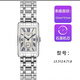 瑞士正品Longines浪琴小方金表鋼帶石英手表黛綽維納鑲鉆時(shí)尚女表 黛綽維納白盤(pán)鋼帶 石英