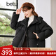 betu百圖女裝冬季羽絨服時尚洋氣短款外套百搭減齡羽絨服 黑色 L