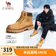 駱駝（CAMEL）王俊凱同款馬丁靴戶外工裝大黃靴男 G15W136025 沙漠黃 43