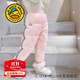 G.DUCKKIDS童裝女童棉褲冬季2023新款兒童褲子加絨加厚休閑褲小女生百搭長(cháng)褲 粉紅色 120 尺碼5~6歲【110-120cm】