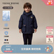 Teenie Weenie Kids小熊童裝24秋男女寶寶經(jīng)典三防刺繡派克羽絨服 藏青色 120 cm