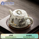 蘇氏陶瓷（SUSHI CERAMICS）水墨龍騰盛世(石瓢壺)非遺傳承人蘇愛(ài)珍老師作品泡茶壺J1025