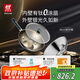 雙立人（ZWILLING）炒鍋有鈦不銹鋼0氟涂層SILVER銀光外壁抗黃平底鍋燃?xì)庠钔ㄓ?0cm