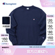 Champion【王俊凱同款】冠軍2024年秋季新款加絨基礎(chǔ)刺繡小C圓領(lǐng)套頭長(zhǎng)袖 藏青色 2XL