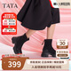 他她 喵爪系列Tata彈力靴女靴CEG01DZ4 黑色 38