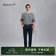 GANT/甘特春季新款男士長(zhǎng)褲子時(shí)尚百搭直筒修身舒適休閑褲 410藍(lán)色 32