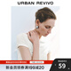 UR2025秋季新款女裝簡約休閑一字領(lǐng)褶皺修身T恤UWM450116 米白 L