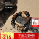 大英博物館亞述系列巴尼拔太陽(yáng)花發(fā)晶黑曜石手鏈送女友生日七夕情人節(jié)禮物