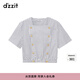 DZZIT地素短袖小上衣春夏夏新款時(shí)尚休閑風(fēng)設計感女3H2D3092T 深藍色 M