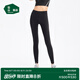 松山棉店小薄荷高彈無痕裸感打底褲女可外穿休閑運動瑜伽褲鯊魚芭比褲 黑色 均碼 (95-130斤)
