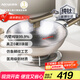亞摩斯（Amos）純鈦炒鍋帶蓋32cm健康無(wú)涂層電磁爐燃氣灶通用不挑爐灶AS-CG328T