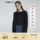 PORTS寶姿 商場同款新品女裝簡約中長款針織開衫LL8K004KZE008 黑色 M /L