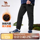 駱駝童裝兒童沖鋒褲秋冬戶(hù)外防風(fēng)軟殼男女童加絨長(cháng)褲