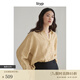 旅途原品（ltyp）秋裝女亞麻襯衫漢麻休閑防嗮套裝 襯衫/闊腿短褲寬松新款 襯衫-甘草黃-漢麻亞麻 L （現(xiàn)貨）