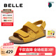 百麗（Belle）張凌赫同款smiley聯(lián)名快樂(lè)吐司1代升級(jí)版女勃肯涼鞋D7X1DBL5 黃色-女款 （1代升級(jí)版） 36 (230mm)