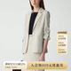 PRICH【防曬UPF50+涼感】簡約職場西裝套裝2025夏新款收腰外套女 79橄欖綠西裝 M