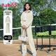 班尼路外套女運(yùn)動(dòng)套裝女裝秋冬季新款上衣服褲子兩件套女小個(gè)子潮流顯瘦 灰綠-兩件套 L