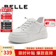 百麗休閑百搭小白鞋女商場(chǎng)簡(jiǎn)約板鞋A6M1DAM4 白色 37