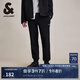 杰克·瓊斯（JACK&JONES）男裝春夏100%純棉束腳褲舒適簡(jiǎn)約褲子合體衛(wèi)褲長(zhǎng)褲運(yùn)動(dòng)休閑男褲 E40 黑色 L （180)