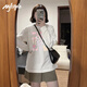 MJ STYLE純棉長袖T恤打底衫女2025早秋女裝新款甜美簡約親膚舒適內(nèi)搭上衣