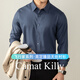 Camat Killy【飛行家系列】免燙抗皺2025新款高端ck男士長(cháng)袖襯衫莫代爾商務(wù) 靛藍色（柔軟舒適抗皺） 【全場(chǎng)滿(mǎn)2件減50元】 L 115-130斤