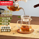 金灶（KAMJOVE）  加厚耐熱玻璃公道杯茶漏泡茶器公杯茶具配件公平杯茶杯茶壺 GO-31/350ML搭配GO-08玻璃茶漏