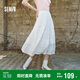 森馬（Semir）半身裙女松緊腰A字裙氣質(zhì)夏季2025拼接蕾絲波點(diǎn)長(zhǎng)裙109325120005