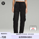 lululemon丨Dance Studio 女士寬松剪裁中腰工裝褲 拒水 LW5GILS 黑色 L