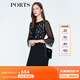 PORTS寶姿 新品 女裝優(yōu)雅喇叭袖收腰連衣裙LN8D187KWB008 黑色 M (6)