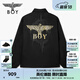 BOY LONDON【月光之城】潮牌龍年情侶款外套老鷹印花夾克 N23009 黑色 L