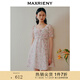 MAXRIENY【商場(chǎng)同款】假日玫瑰裙春日仙美茶歇裙玫瑰碎花連衣裙夏 粉花 L 03